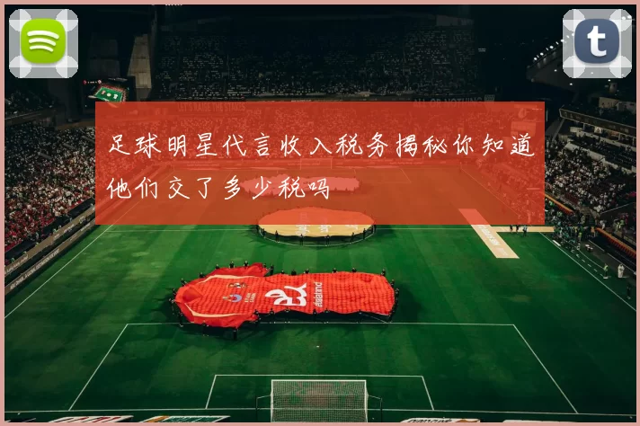 足球明星代言收入税务揭秘你知道他们交了多少税吗