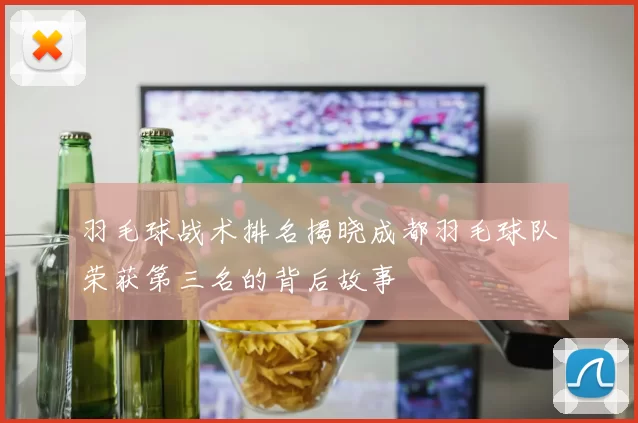 羽毛球战术排名揭晓成都羽毛球队荣获第三名的背后故事